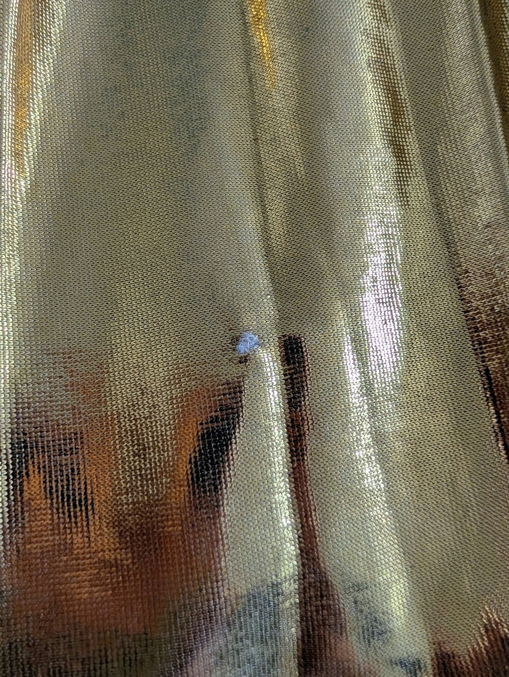 Metallic Gold Pleated Skirt - Picture 6 of 6